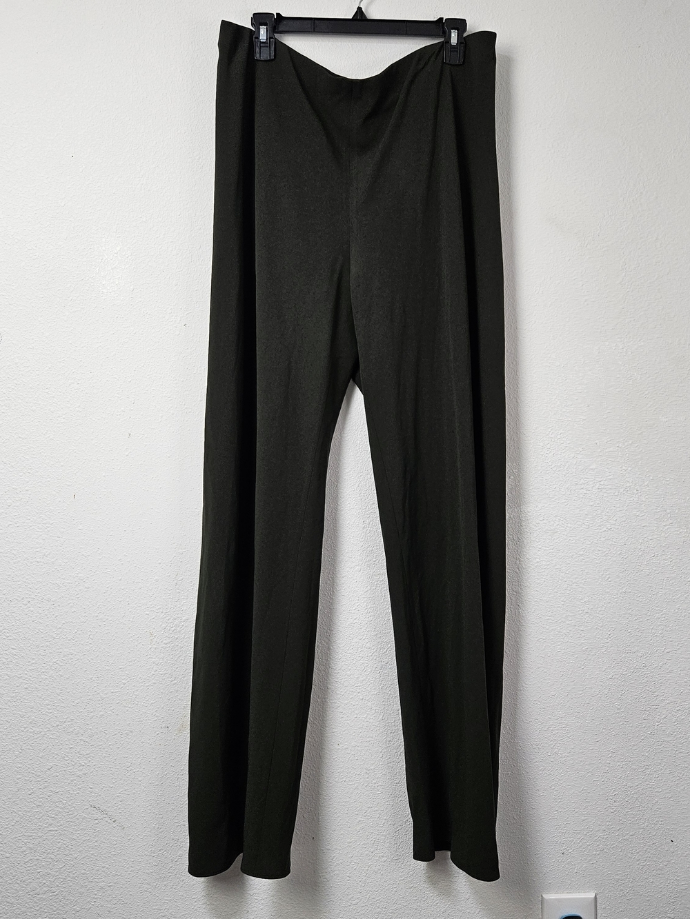 Vince Dark Olive Green Wide Leg High-waist Pants Size XL